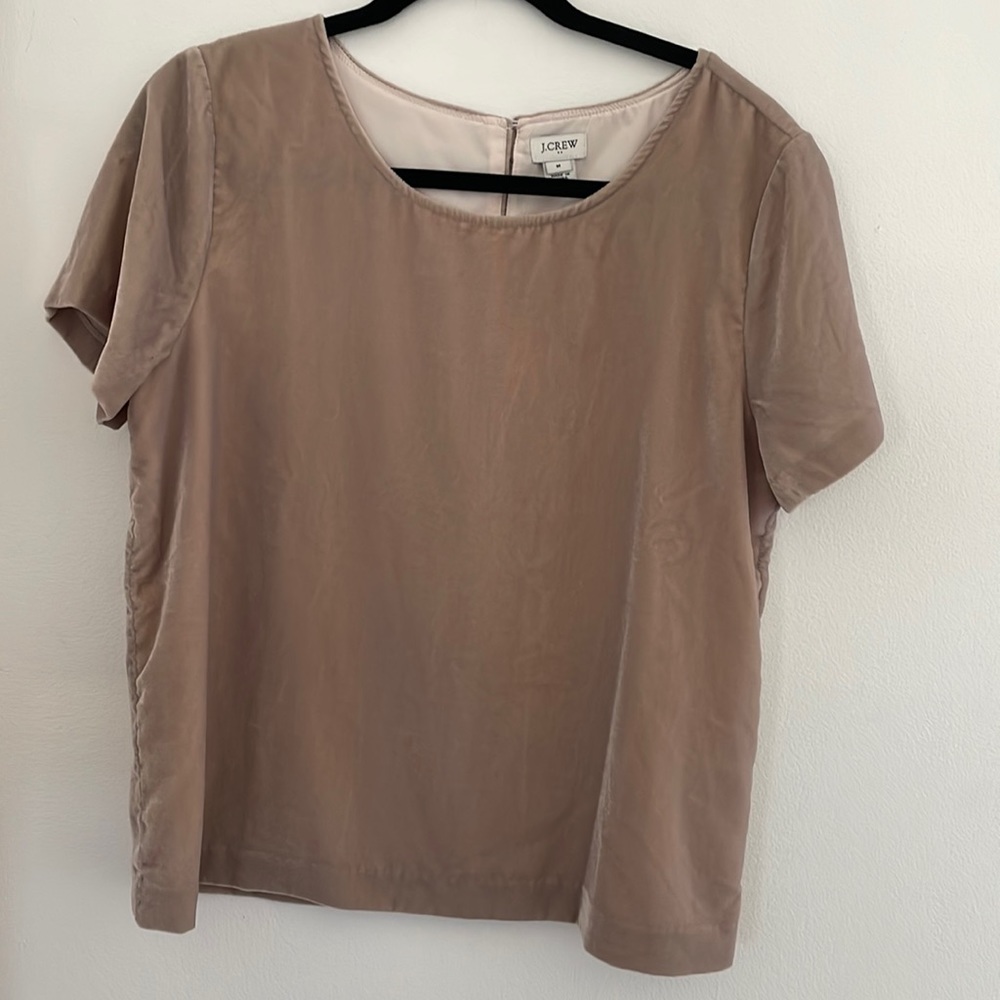 J crew velvet shirt